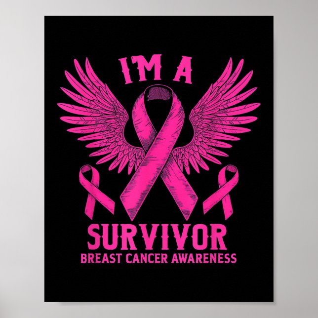 Poster Eu Sou Uma Mulher De Consciência Do Cancer De Sobr (Frente)