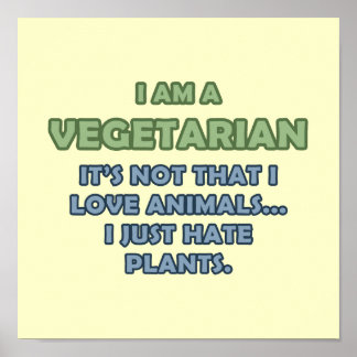 Poster Eu sou vegetariano