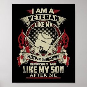 POSTER EU SOU VETERANO CANADENSE COMO MEU PAI PERANTE MIM