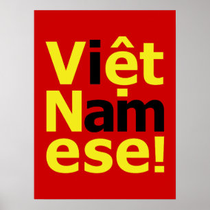 Póster eu sou Việt Namese!