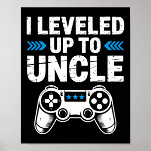 Poster Eu Subi de Nível Para Anúncio de Gravidez de Tio G