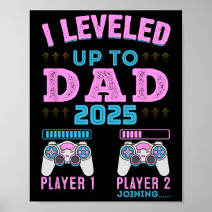 Poster Eu Subi de Nível Para Papai 2025 Anúncio de Gravid