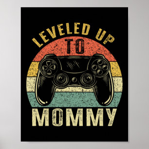 Poster Eu Subi de Nível para Vovó Jogadora de Videogames