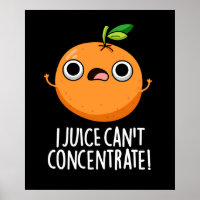 Eu suco não consigo me concentrar em laranja-escur