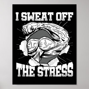 Poster Eu Suo Do Mês Da Consciência Do Estresse, Gym Body