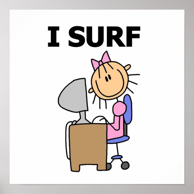 Póster Eu Surf a Web (Frente)