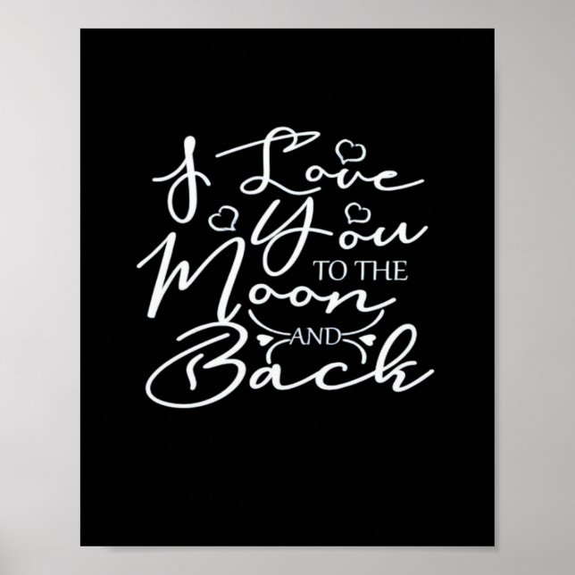 Poster Eu Te Amo Até a Lua e de Volta Timeless Romântico  (Frente)