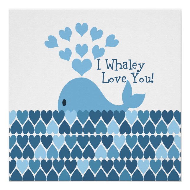 Póster Eu Te Amo! Azul (Frente)