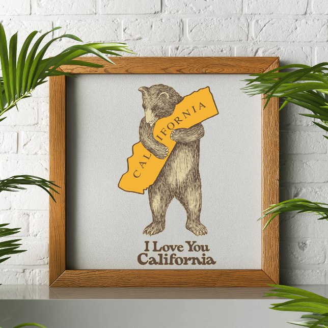 Póster Eu Te Amo Califórnia (Criador carregado)