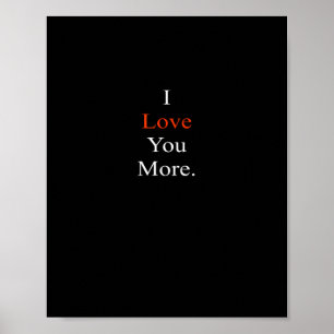 Poster Eu Te Amo Mais Design Minimalista