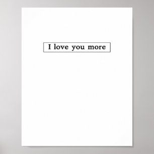 Poster Eu Te Amo Mais Estética do Amor Moderno