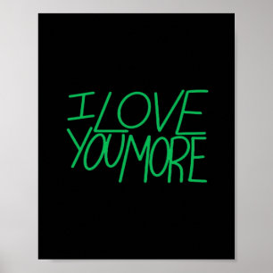 Poster Eu Te Amo Mais Estética Refinada 