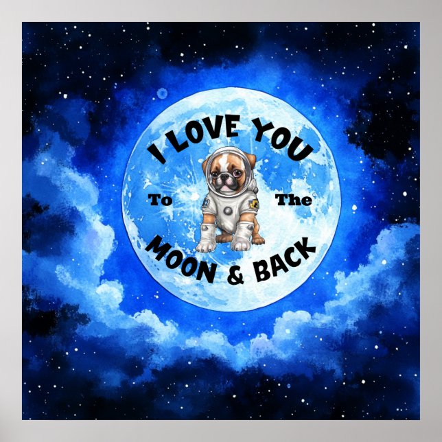 Poster Eu Te Amo Na Lua E Na Boxeira (Frente)