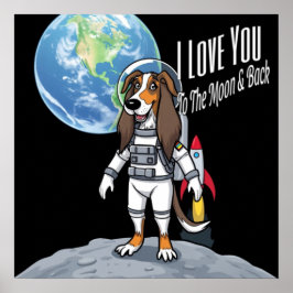 Poster Eu Te Amo Na Lua E Na Caça Afegã