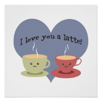 Eu te amo um café da manhã!