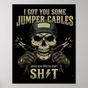 Poster Eu te Dei Uns Cabos de Reboque Já Que Você Gosta D