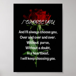 Poster Eu te escolhi