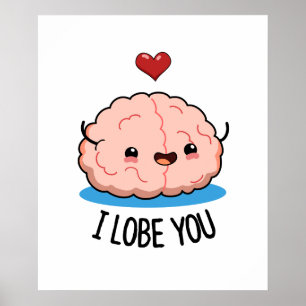 Poster Eu Te Perco Um Brain Pun