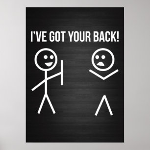Poster Eu tenho as suas costas!