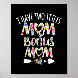 Poster Eu tenho dois títulos, mãe e Bonus Mãe Melhor Step