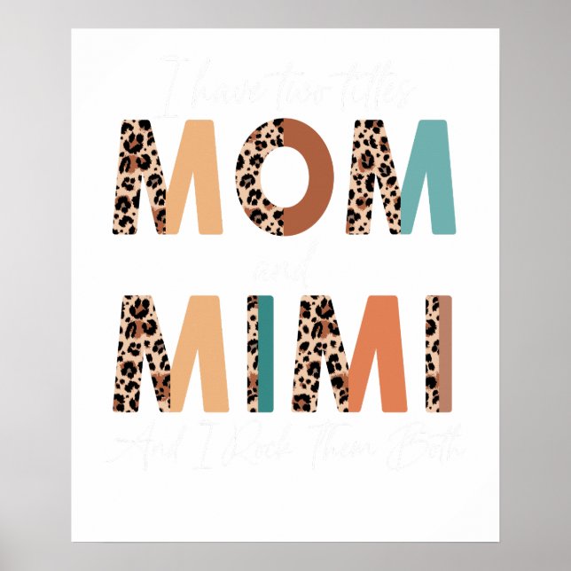 Poster eu tenho dois títulos mamãe e mamãe e eu arraso no (Frente)