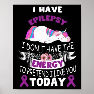 Poster Eu tenho Epilepsia Eu não tenho a Aw Energy Unicor