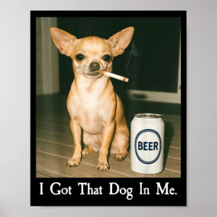 Poster Eu Tenho Esse Cachorro Em Mim Cachorro-quente Engr