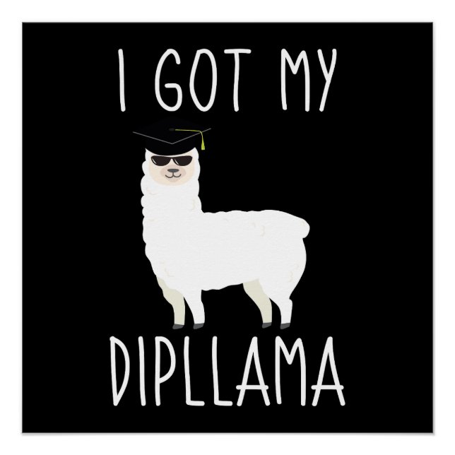 Póster Eu Tenho Meu Dipllama (Frente)