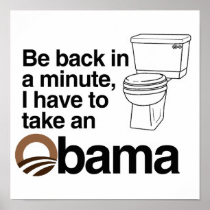 PÓSTER EU TENHO QUE TOMAR UM OBAMA