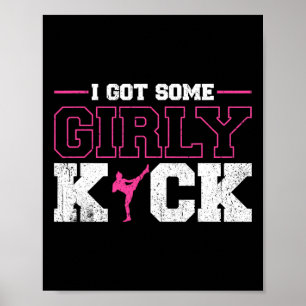 Poster Eu tenho um kickboxing feminino e Kick