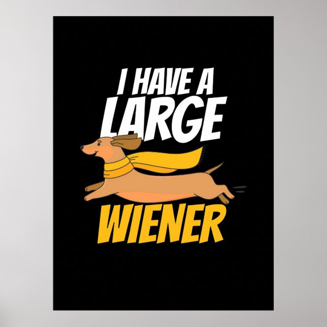 Poster Eu Tenho Um Wiener Grande (Frente)