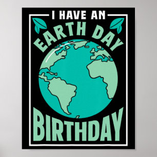 Poster Eu Tenho Uma Natureza De Conservação Do Aniversári