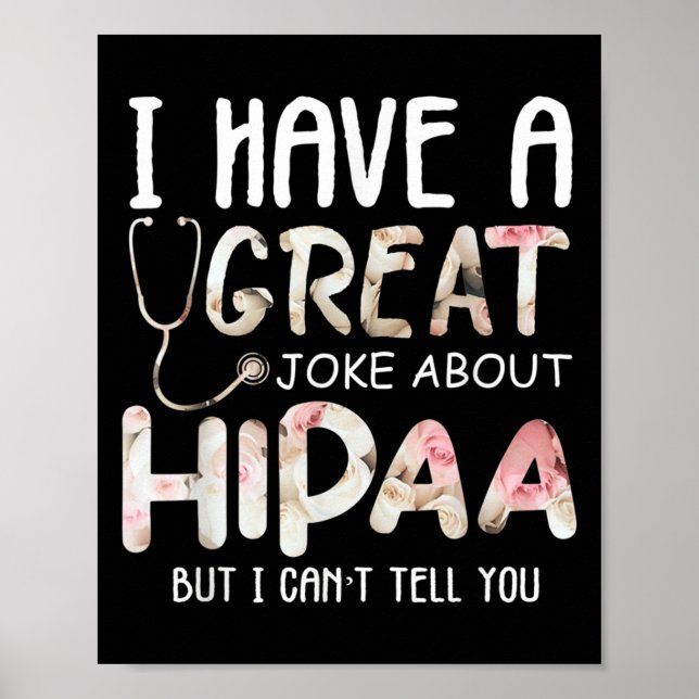Poster Eu Tenho Uma Piada Sobre Hipaa Mas Não Posso Conta (Frente)