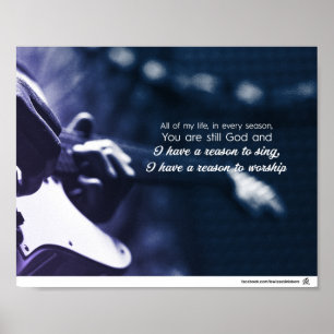 Póster Eu tenho uma razão adorar