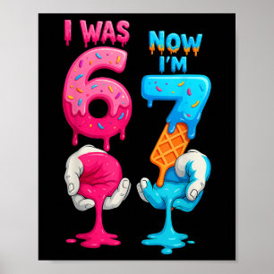 Poster Eu tinha 6 anos, agora eu tenho 7 anos de idade An
