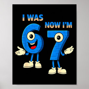Poster Eu tinha 6 anos, agora faço 7 anos de idade divert