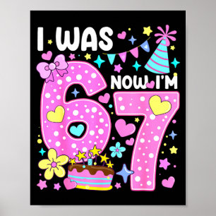 Poster Eu tinha 6 anos, agora tenho 7 Nk Lka Dot Seven An