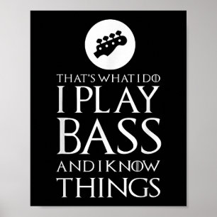 Poster Eu Toco Violão Bass Engraçado