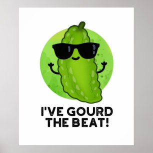 Poster Eu torci o Beat Engraçado Veggie Pun
