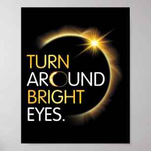 Poster Eu Totalidade Eclipe Solar Vira-Se À Volta E