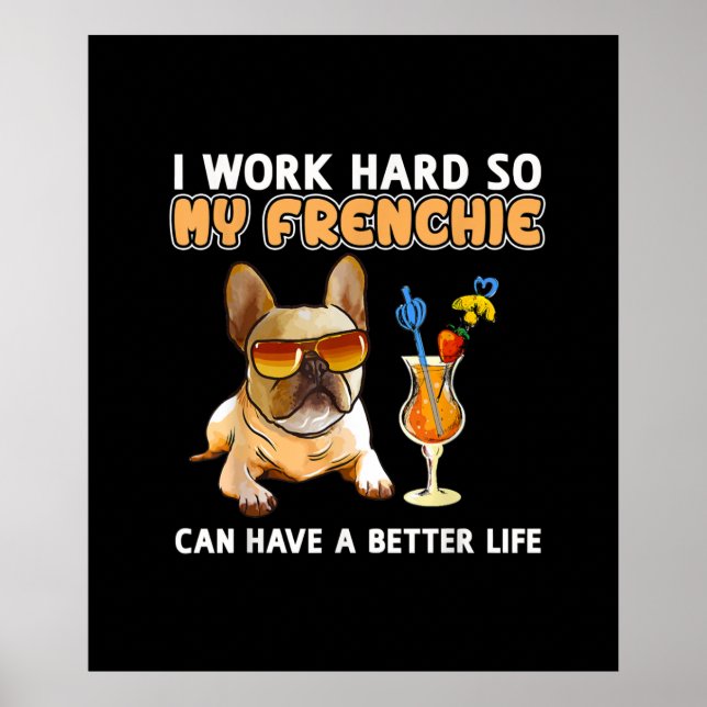 Poster Eu trabalho duro para que meus encantos possam ter (Frente)