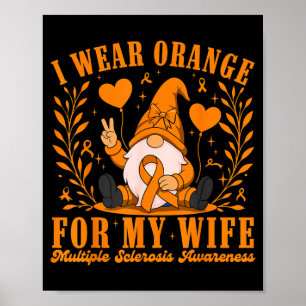 Poster Eu Uso Laranja para a Esclerose Múltipla da Minha 