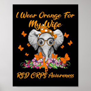 Poster Eu Uso Laranja Pelo Meu Elefante Para Minha Esposa