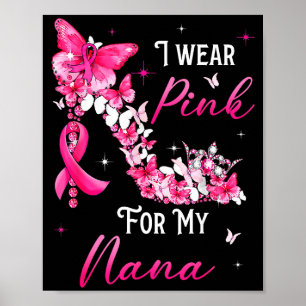 Poster Eu Uso Nk Para a Fita do Câncer de Mama da Minha N