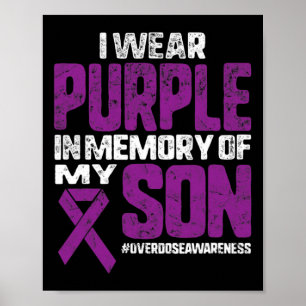 Poster Eu Uso Rilácea Roxo Em Memória Conscientização Sob