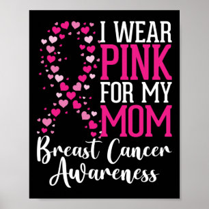 Poster Eu Uso Rosa Para a Consciencialização do Cancro da