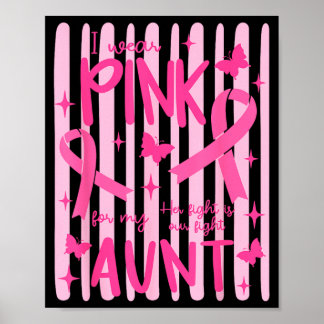 Poster Eu Uso Rosa Para a Fita Rosa da Minha Tia