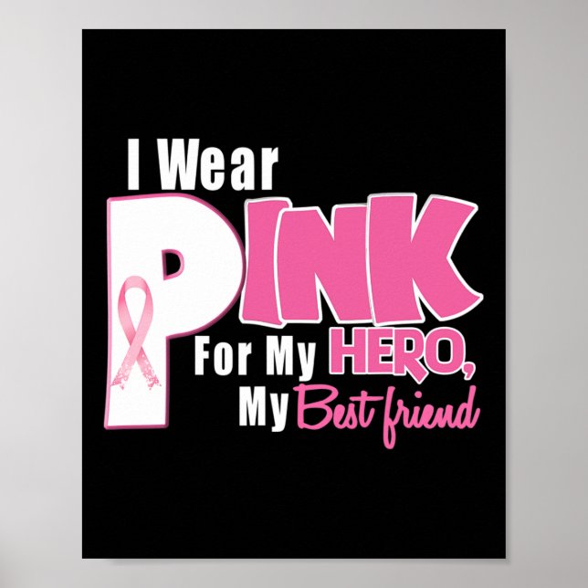 Poster Eu Uso Rosa Pela Consciência do Câncer de Mama da  (Frente)