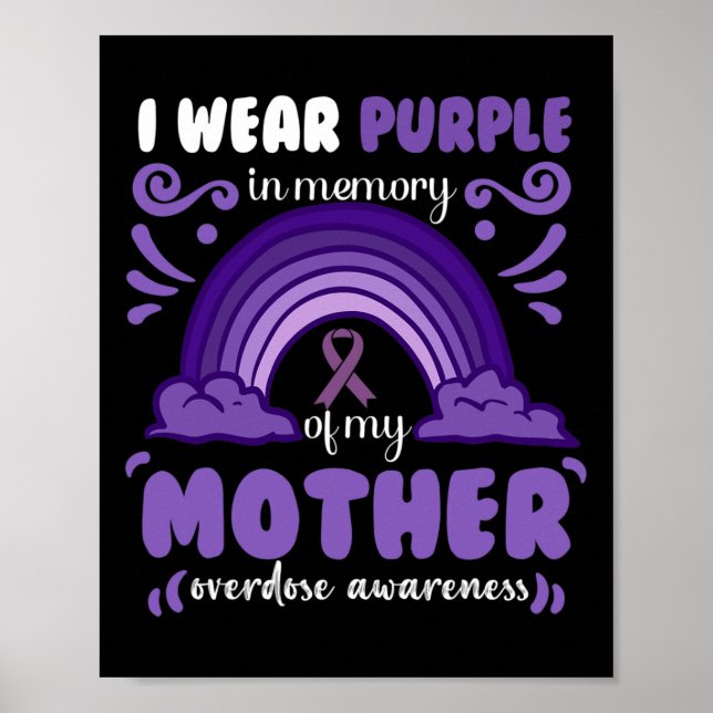 Poster Eu Uso Roxo Em Memória Da Minha Irmã (Frente)