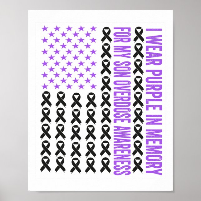 Poster Eu Uso Roxo Em Memória De Meu Filho Conscientizaçã (Frente)